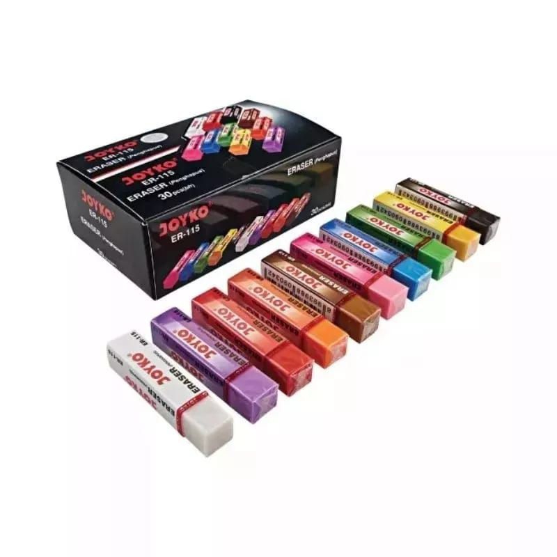 

penghapus panjang/ Eraser warna-warni joyko ER-115 (30pcs)