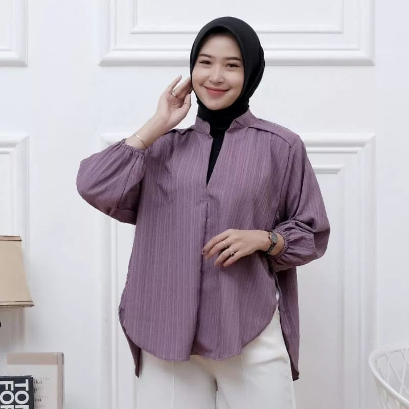 Kemeja Blouse Wanita Oversize Livia Blouse Lady Crush Korean Style