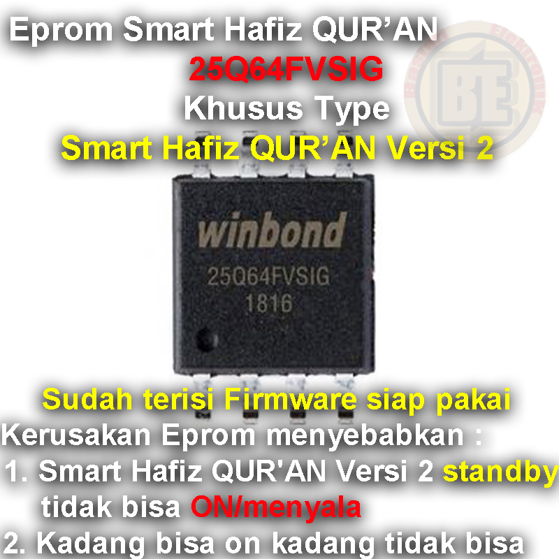 Ic Eprom Firmware Smart Hafiz QUR'AN Versi 2