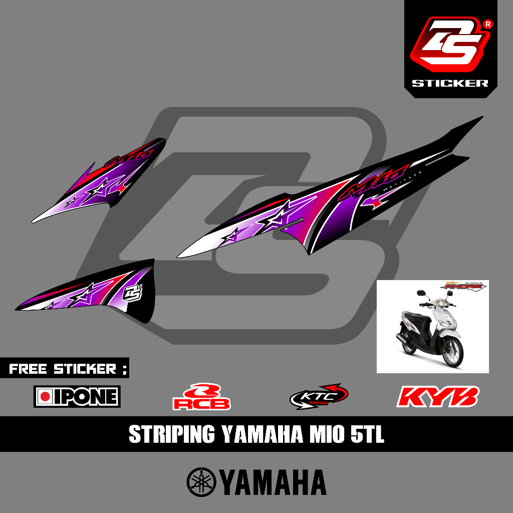 Striping mio 5TL / stiker mio old mio thailand sticker mio sporty variasi racing