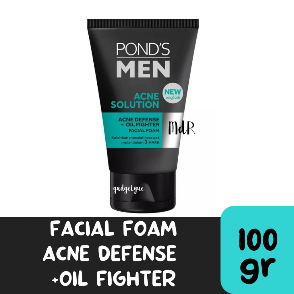 ponds men acne solution Facial foam 100 gr pons facial foam pembersih muka pria perawatan wajah pria
