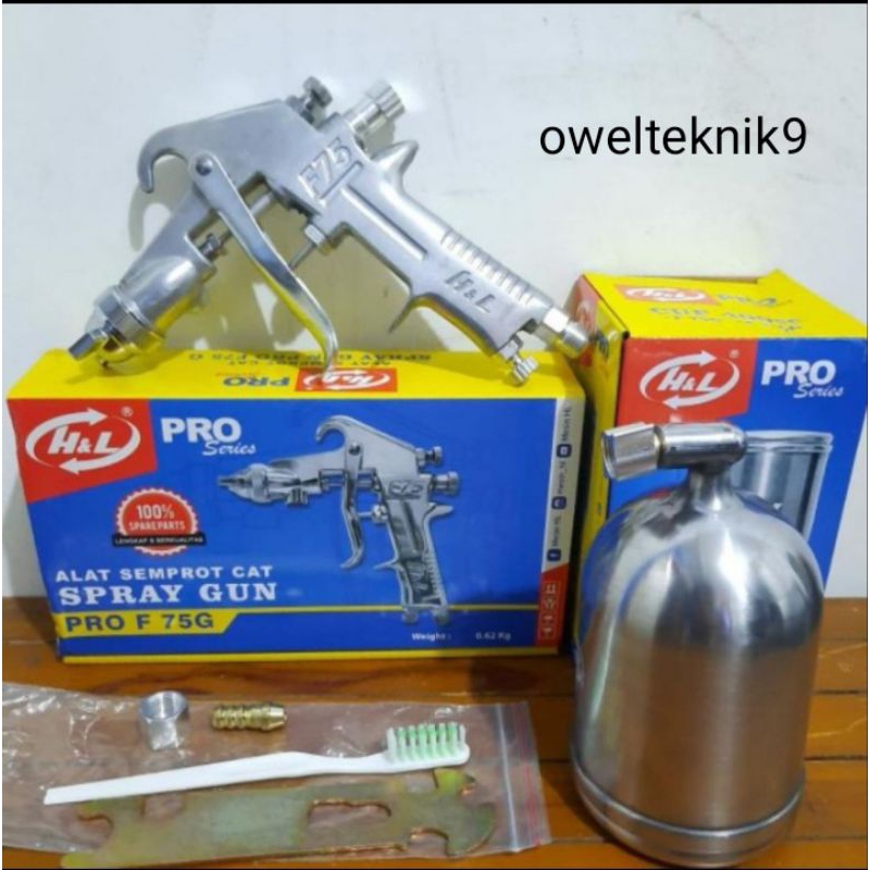 Spray Gun F75G H&L/Semprotan Cat Tabung Atas F75G H&L/Sped Cat F75G H&L