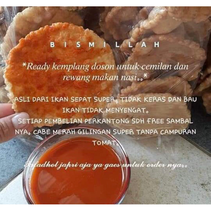 

kemplang dusun+sambal bunda zayn