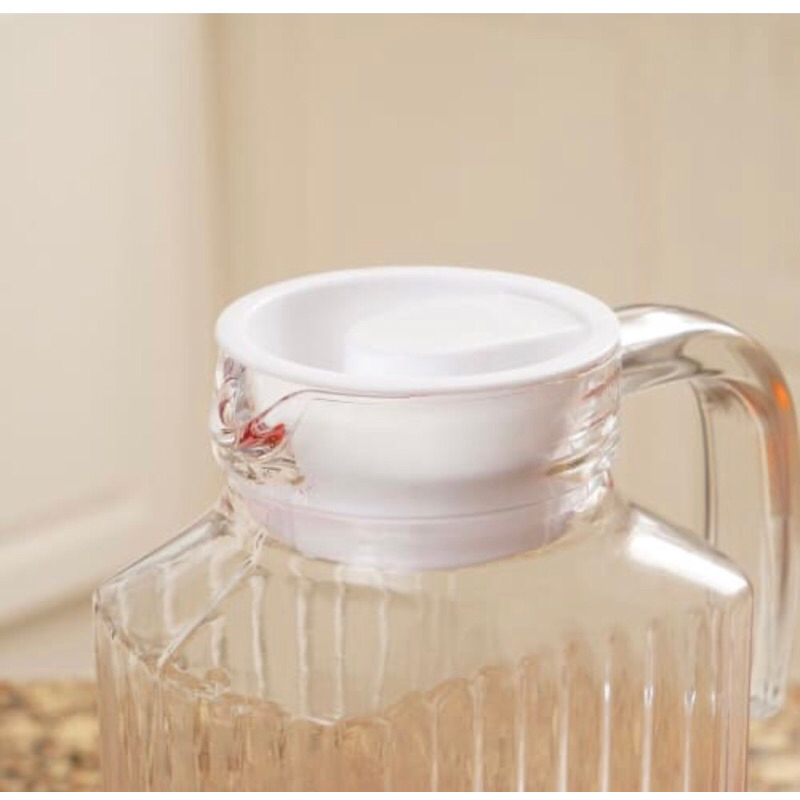 KRISHOME TEKO MINUM KACA 1&amp;1,7 LITER/JUG GLASS 1700 Ml/ TEKO AIR MINUM KACA/PITCHER KACA MURAH