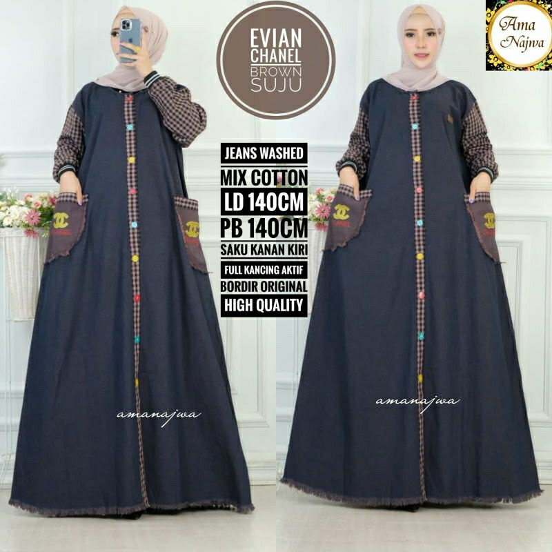 gamis jeans EVIAN SUPER JUMBO