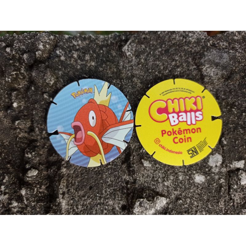 Tazos / Tajos POKEMON COIN MAGIKRAP CHIKI BALLS New Murah Mainan Anak Anak Jadul