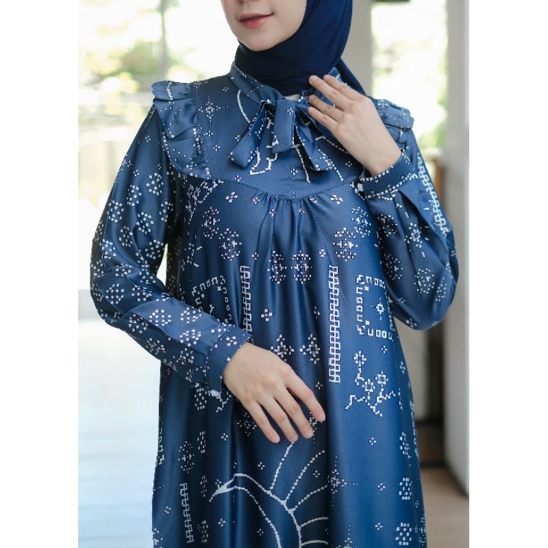 Baju Muslim Gamis Camilla Motif Silk Size Jumbo