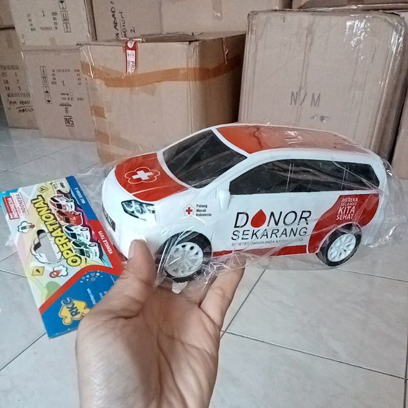 RKC02061-3 Mainan Mobil Operasional Donor darah PMI PLN Basarnas