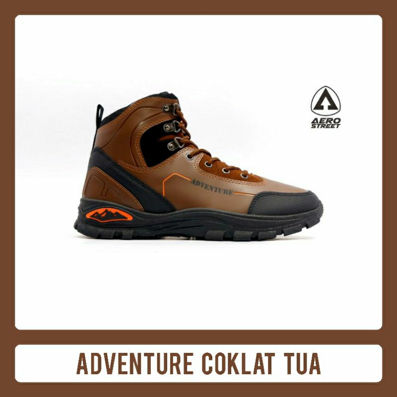Aerostreet Adventure Coklat Tua size 40 - New
