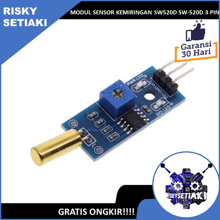 MODUL SENSOR KEMIRINGAN SW520D SW-520D 3 PIN ANGLE TILT SENSOR MODULE