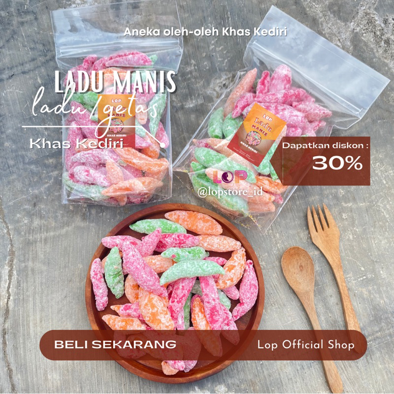 

Ladu Manis Khas Kediri /Kue Getas/Gembos