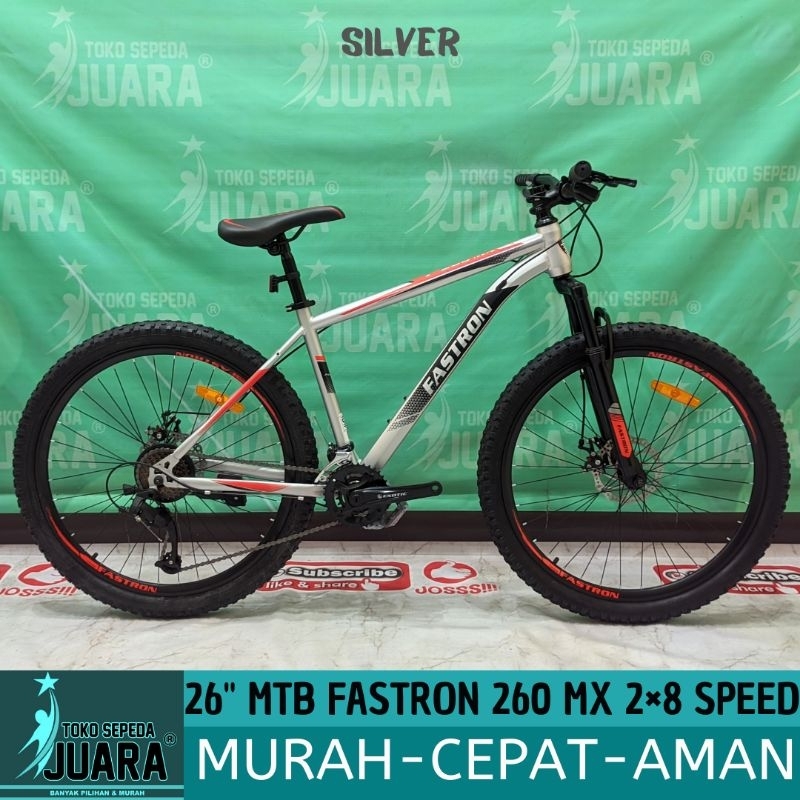 SEPEDA GUNUNG FASTRON F 260 MX 2×8 SPEED MTB 26 INCH (SOLO RAYA)