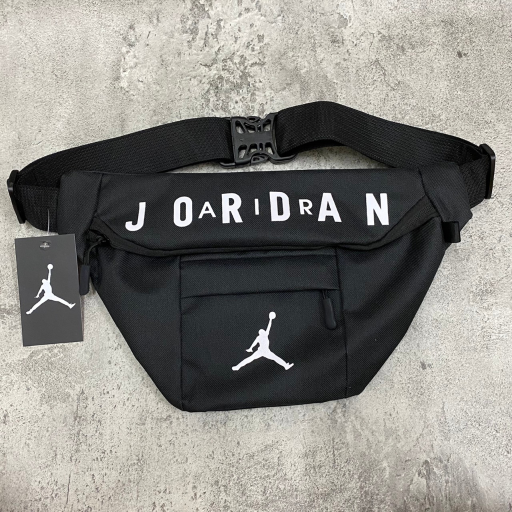 TAS PRIA AIR JORDAN WAISTBAG LOGO POLOS CANVAS / TAS DADA / SELEMPANG