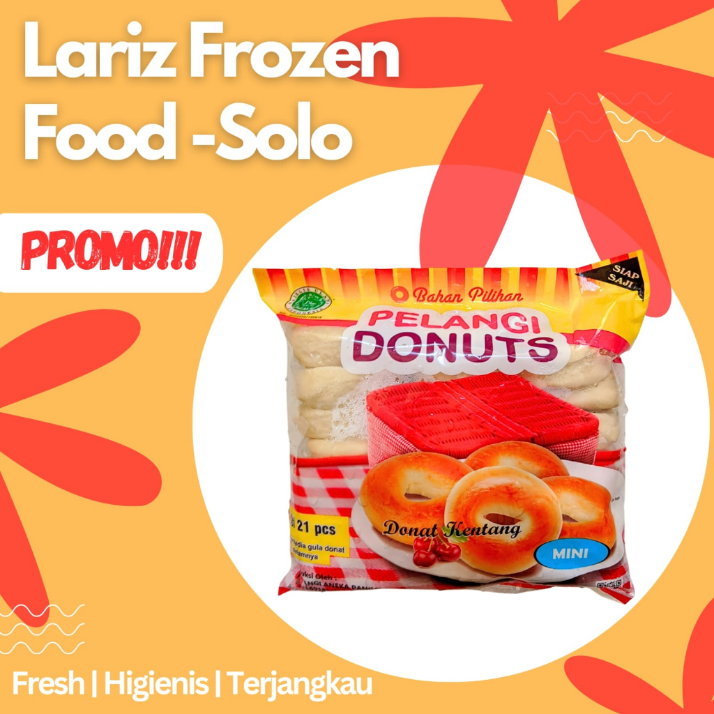 

Pelangi Donut Mini 520 gram isi 21