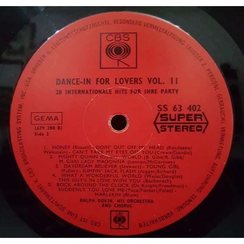 Vinyl Piringan Hitam 12 inch Dance In For Lovers Vol.2