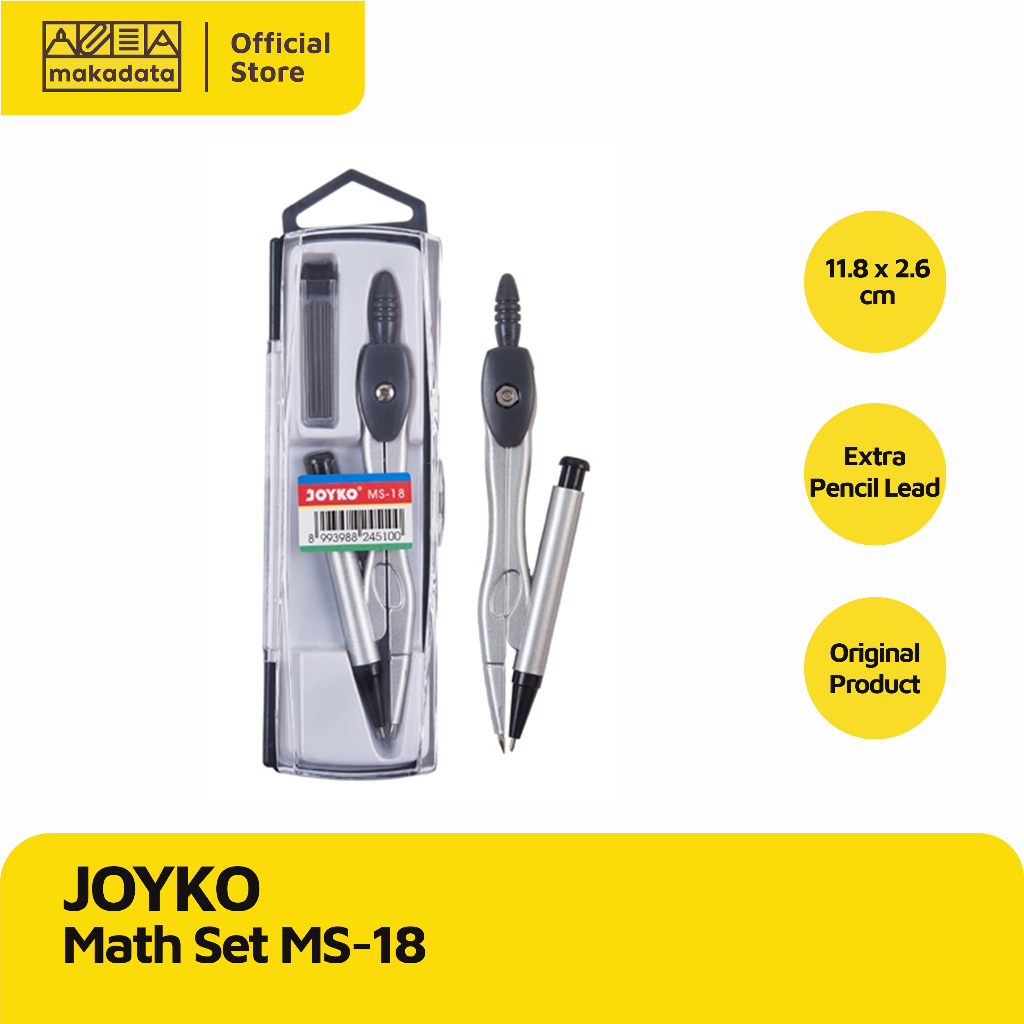 

MATH SET / JANGKA JOYKO MS-18 (1PCS) MURAH