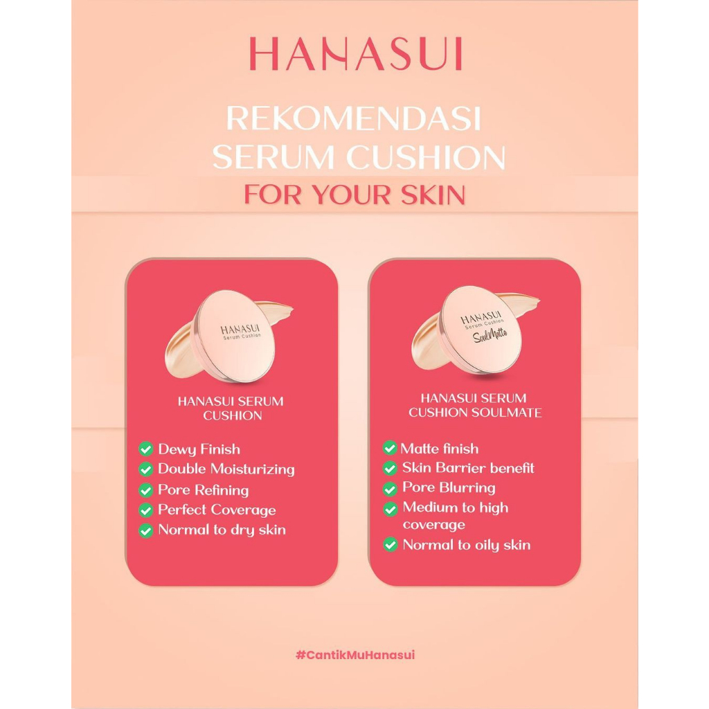 Hanasui Serum Cushion | Hanasui Cushion Soulmatte | Cushion Hanasui