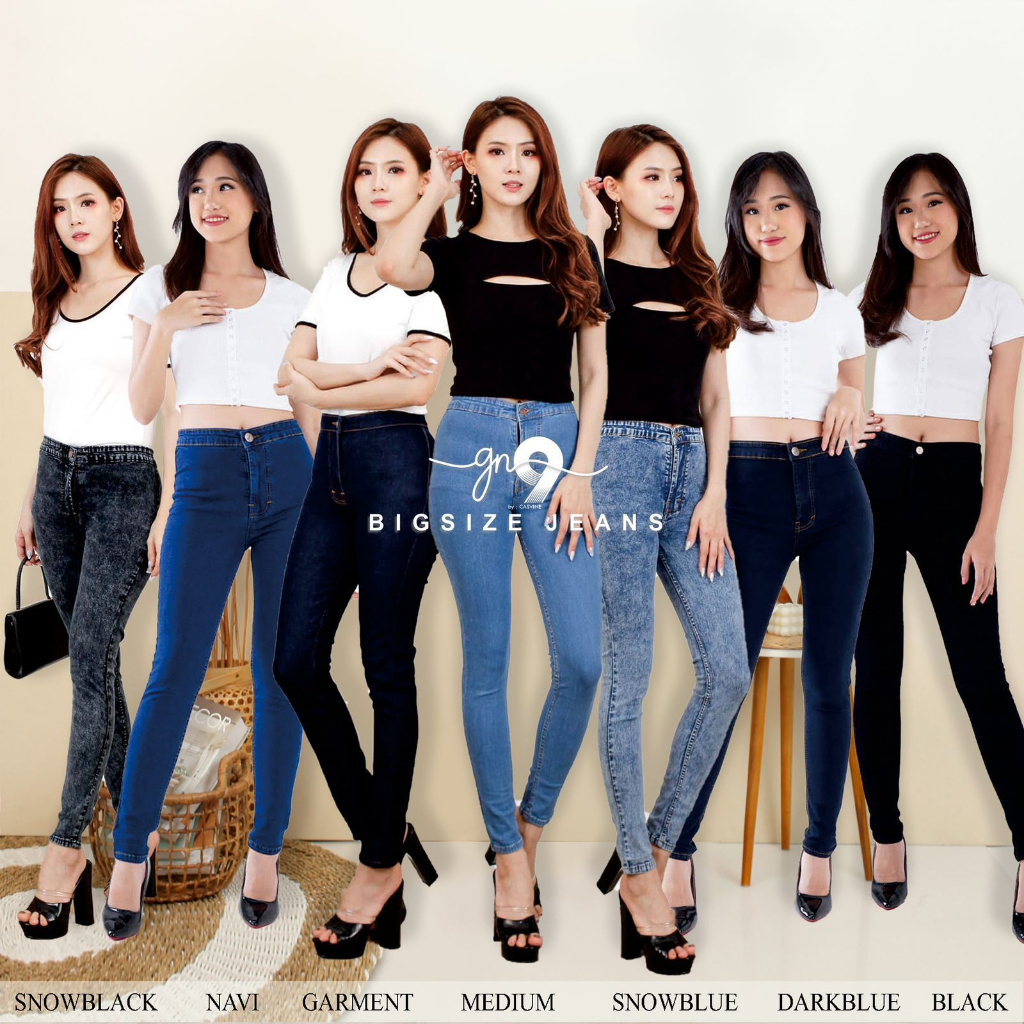 CASVINE JEANS CELANA JEANS HW HIGHWAIST HIWAIST TERMURAH DISHOPEE