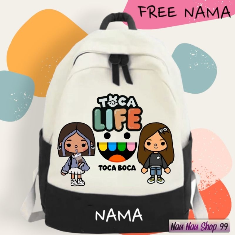 Tas Ransel Toca boca Anak (FREE NAMA)