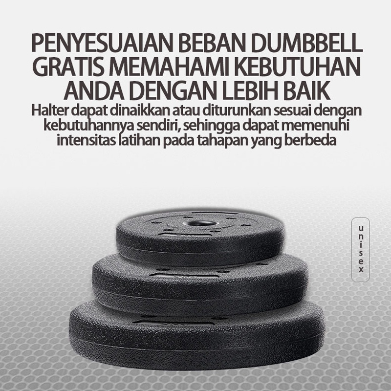 Set Dumbbell 40KG / Set Dumbbell Barbell / Alat Fitness Dumbbell  Rumahan / Dumbbell Gym Multifungsi