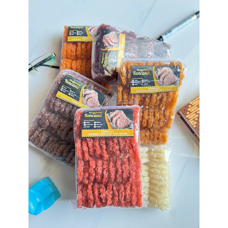 Rengginang Mentah Kencana Isi 40 pcs Gurih murah Udang Ketan Hitam Terasi Bawang Cumi Tenggiri Panda