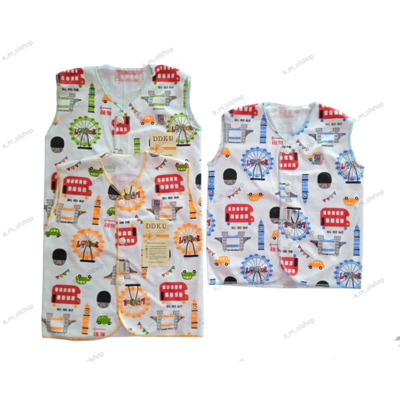 DDKU Baju Bayi Kutung Newborn 0-3 Bulan Motif