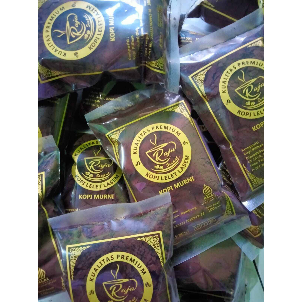 READY STOCK | KOPI LELET KHAS LASEM ASLI CAP RAJA - 225 GR | ORIGINAL PRODUCT