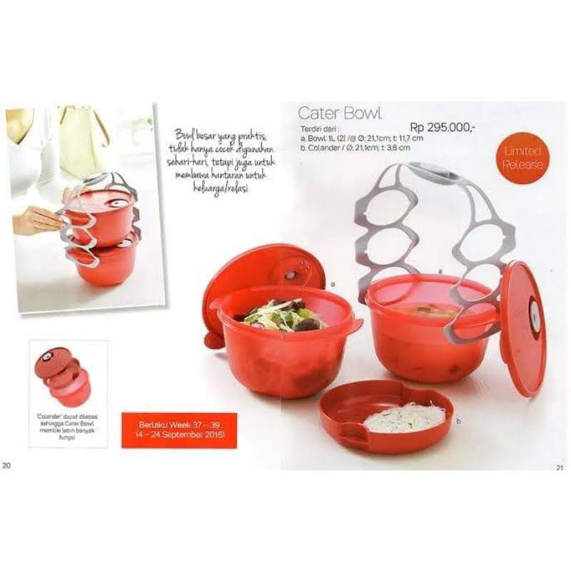 Tupperware Cater Bowl Rantang Tepak Tempat Makan