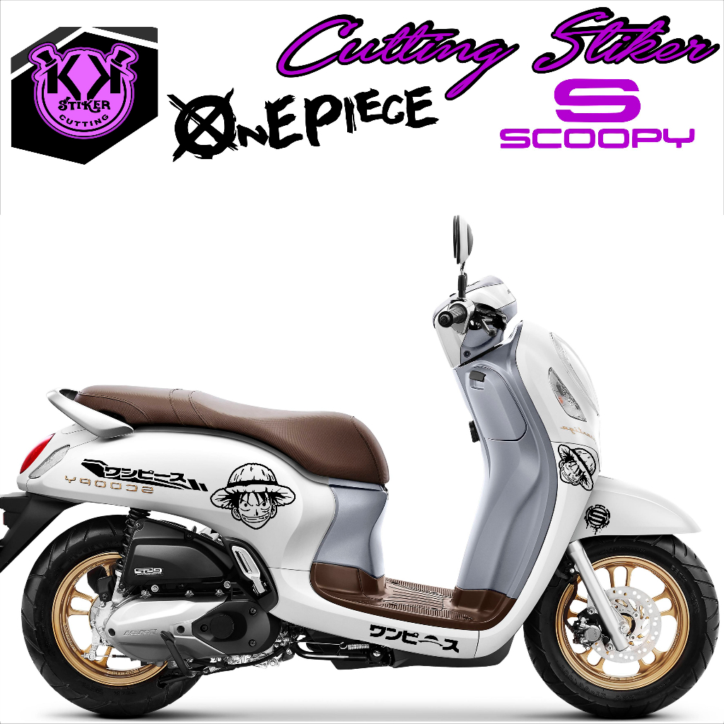 STRIPING SCOOPY/STIKER CATING SCOOPY/STICKER/CUTTING/STRIPING SIMPEL SCOOPY/STIKER KARTUN/STRIPING K