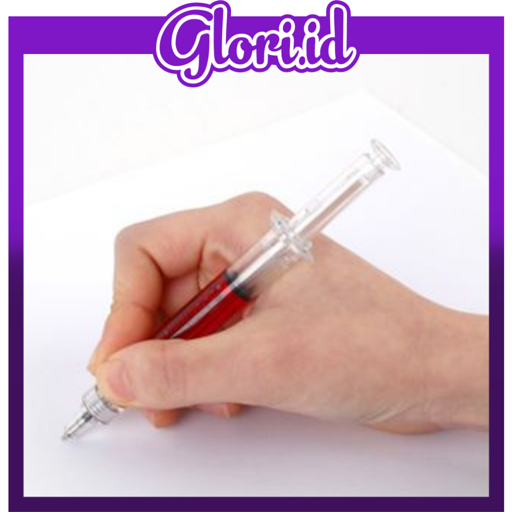 

GLORI.ID Pulpen Jarum Suntik Warna Warni / Souvenir Bolpoin Jarum Suntik / Stationery Unik S074