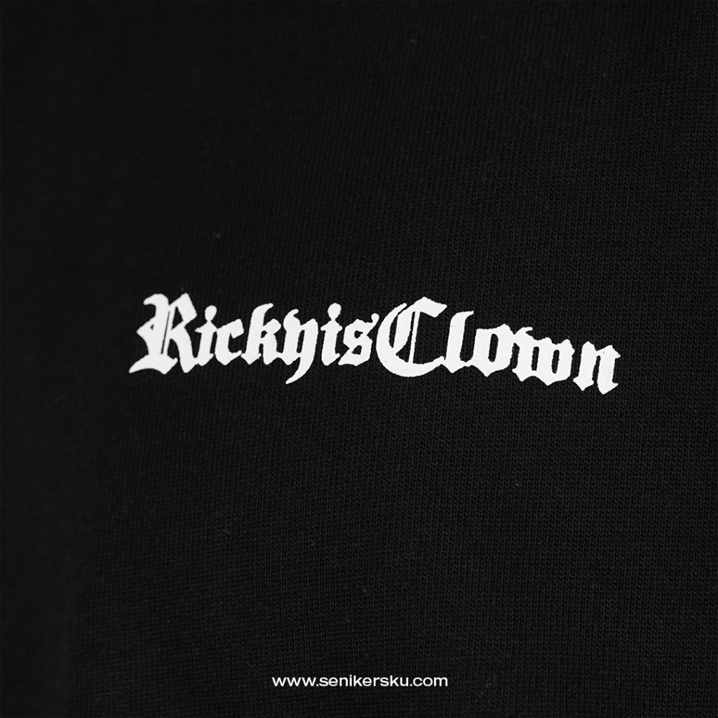 RIC Ricky Is Clown Back Print Big Logo Black Tee