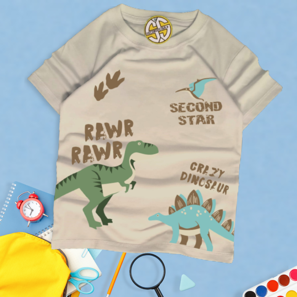 Second Star baju anak Laki-laki perempuan  Kaos oblong 1 - 12 tahun unik