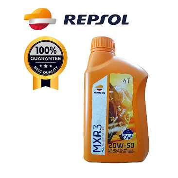 Oli Motor Repsol MXR3 20W-50 800ml Orisinil Oli Motor Semua Jenis Motor Manual