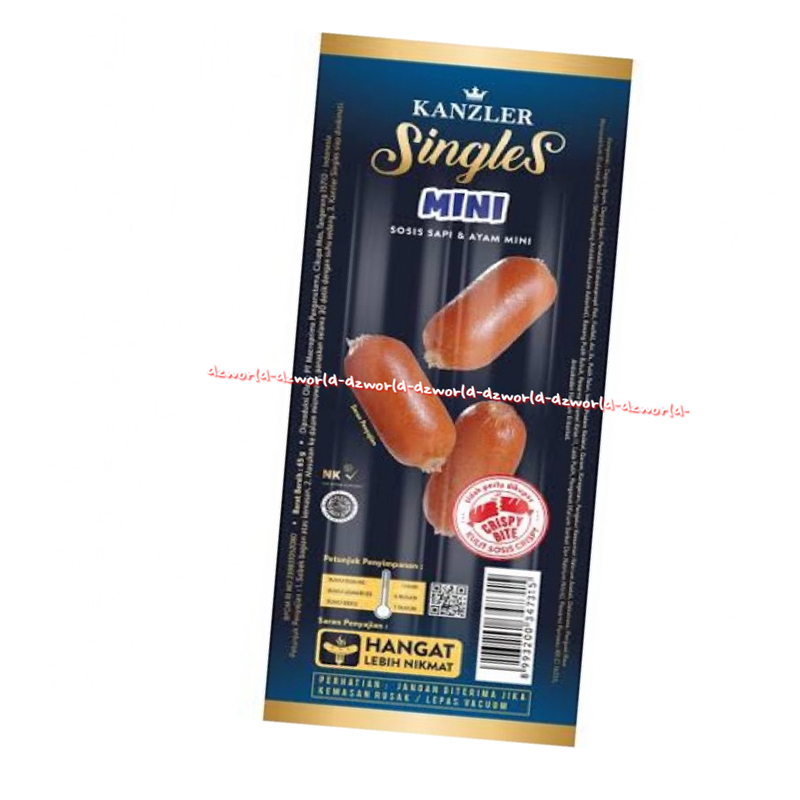 Kanzler Single Mini Isi 4 Sosis 65gr Sapi Ayam Mini Sosis Bisa Langsung Siap Dimakan Sosis Sausage Siap Saji Kan Zler