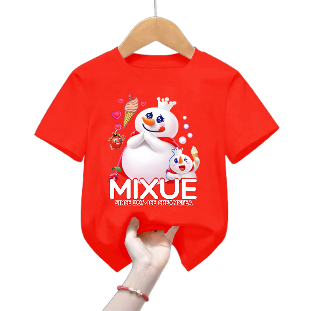 kaos anak perempuan  MIXUE 2-11 TAHUN