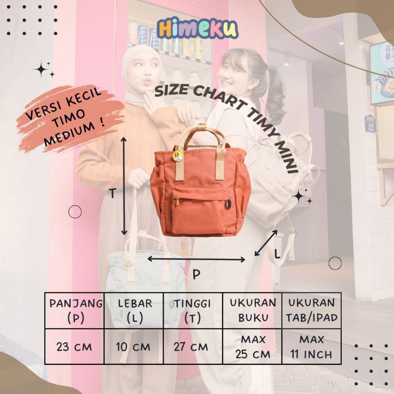 TIMY Mini Backpack 3 in 1 Himeku