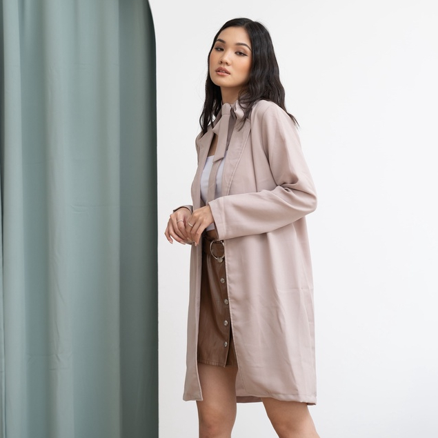 Fuji Outer Blazer Dress - Outer Panjang Wanita - Korean Top