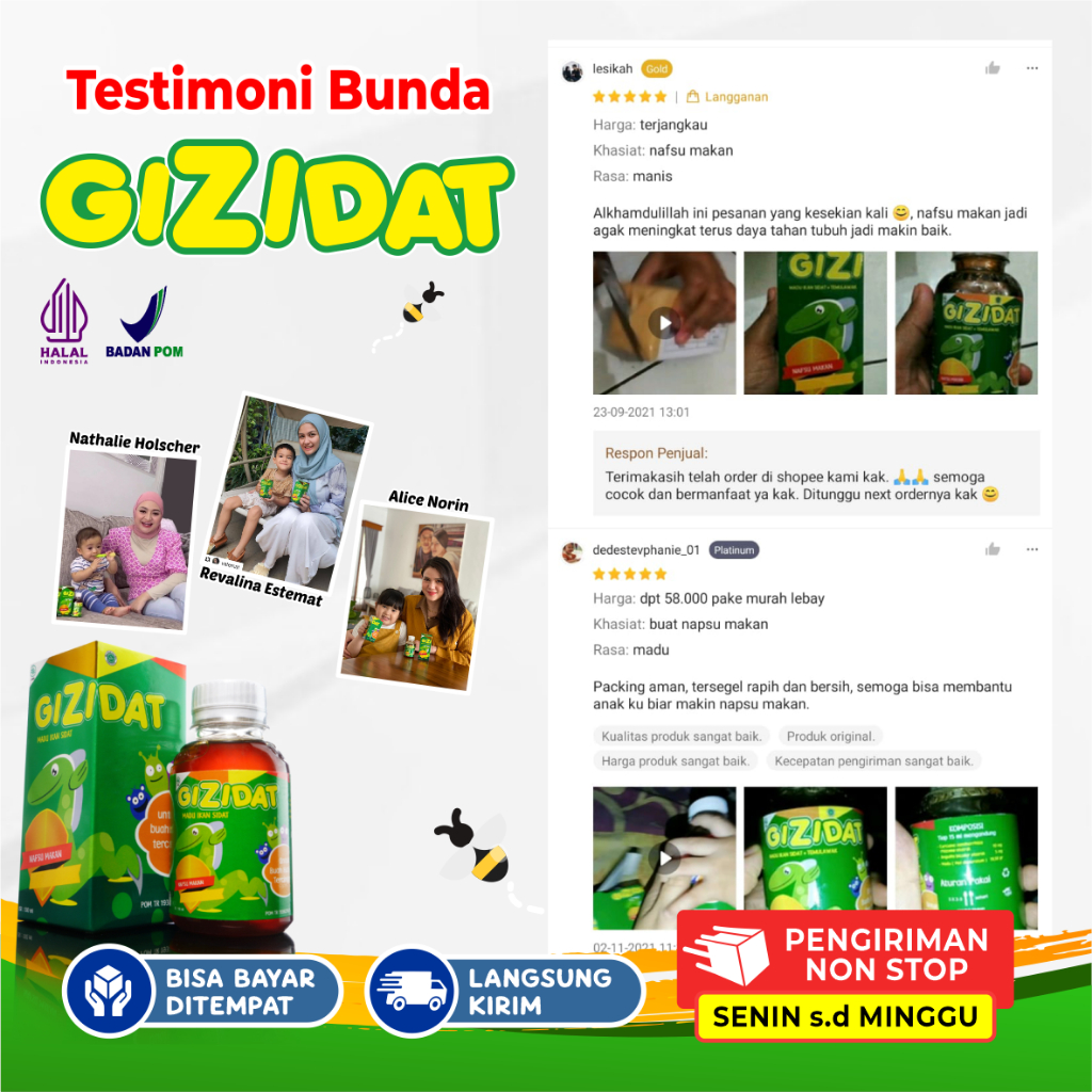 Gizidat Original Meningkatkan Berat Badan Anak Hanya Dalam 1 Bulan