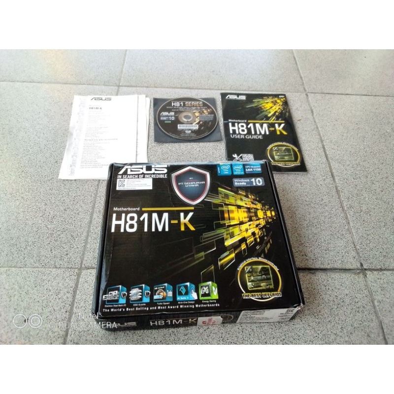 CD / CD Driver & Buku + Buku user Motherboard Merk Asus Tipe : H81M - K