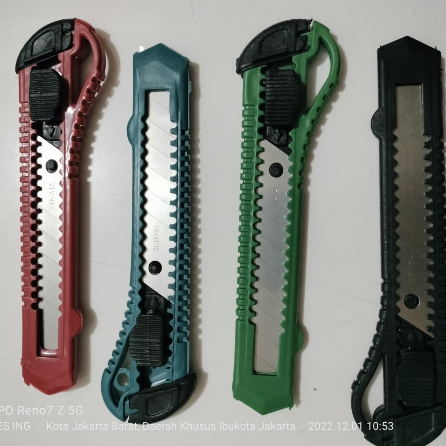 Pisau Cutter Besar / Pisau Cuter / Piso kater Pemotong Dus Yamata MMR Murah 1 Pcs