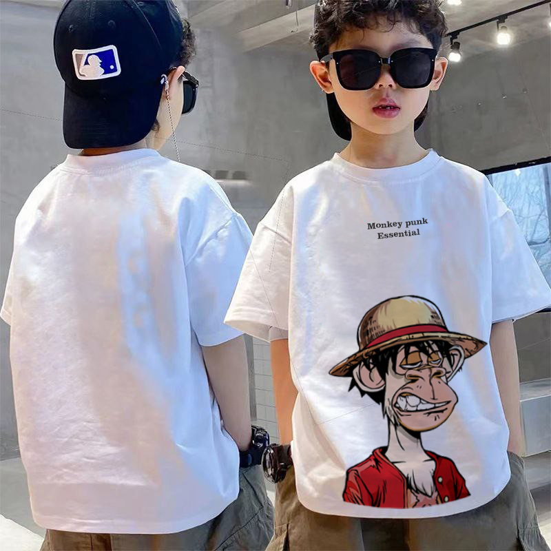 Amspro Kaos Katun24s Anak Kaos Oversize Anak Baju ana Kaos Anak Atasan Anak Monkey