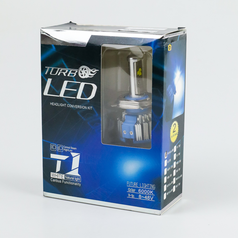 Turbo LED H4 Super Bright - Lampu Depan Mobil Headlamp LED SMD H4 Cool White 2 PCS / TURBO LIGHT LED