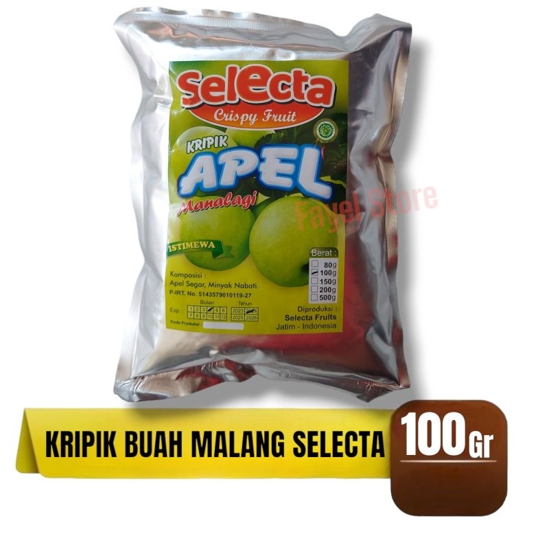 

Kripik Buah Apel Salak Nangka Nanas Malang Selecta 100gr