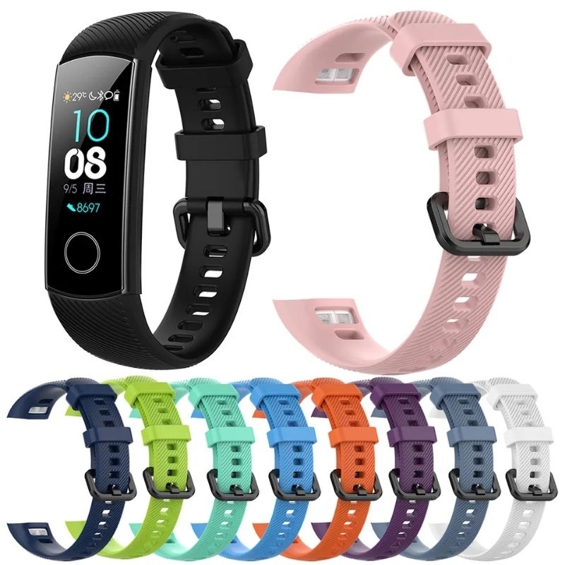 Strap Silicone / Tali Jam Huawei Honor Band 4 / Band 5