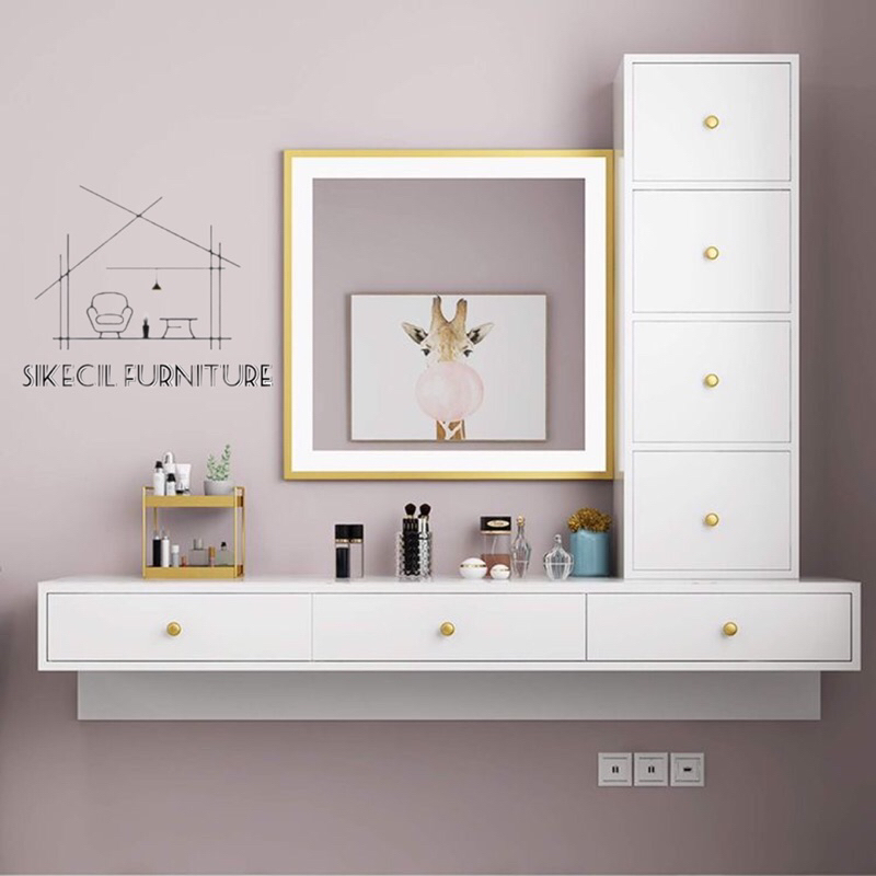 meja rias gantung,meja kerja gantung minimalis