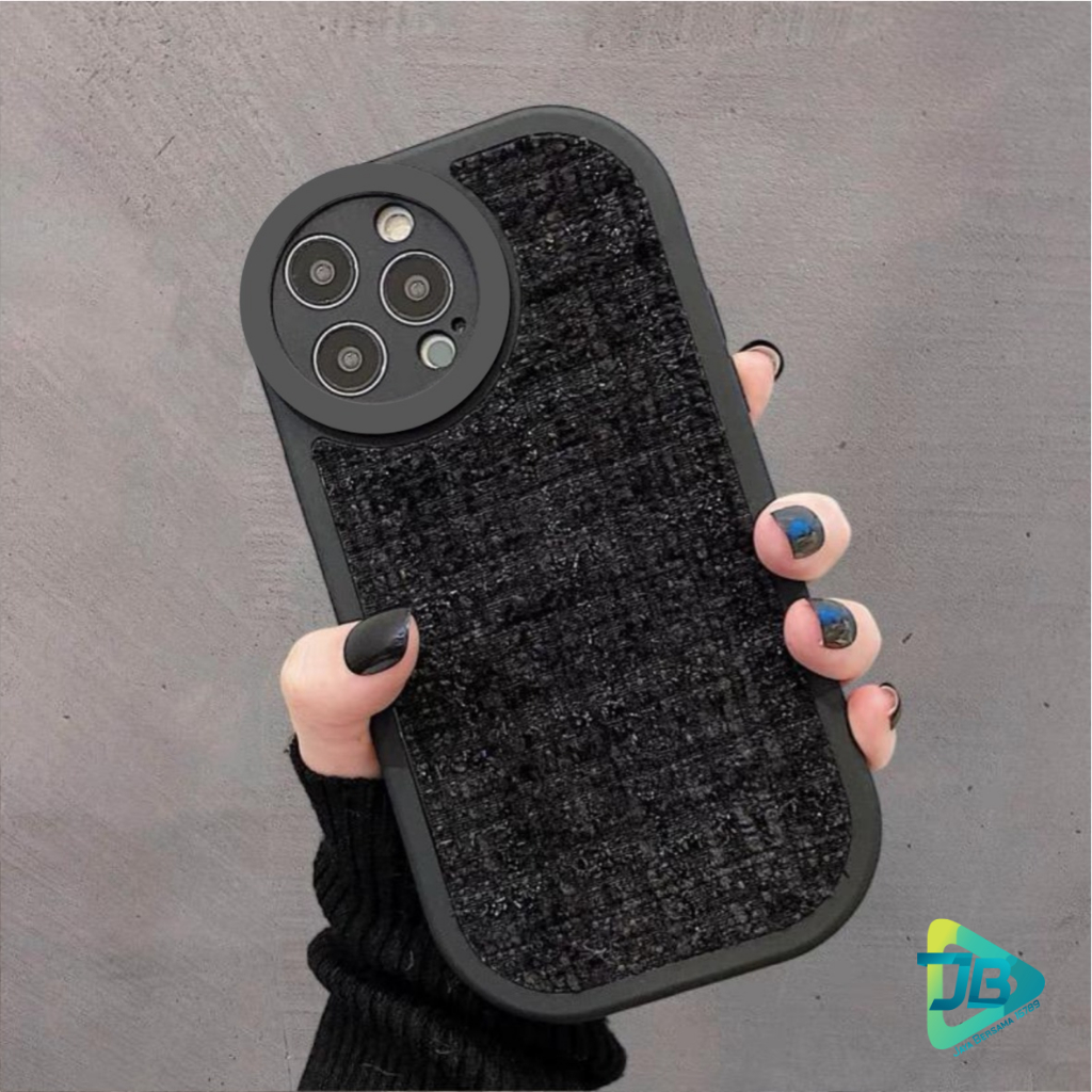 CASE CASING SILIKON VINTAGE WOOVEN TWEED KAIN RAJUT FOR OPPO A57 2022 A77S A71 A83 A31 A8 A5 A9 F1 F1S A59 F5 YOUTH F7 JB8892