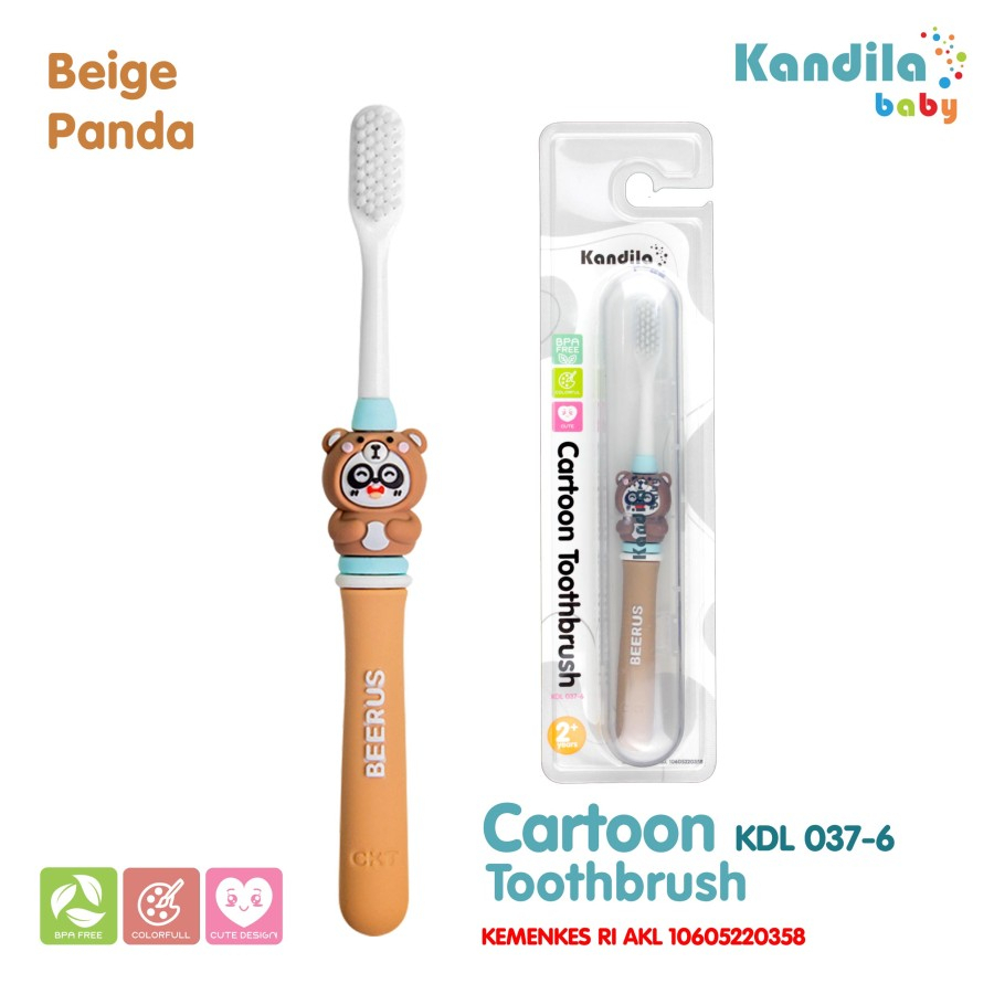 Sikat Gigi Bayi Anak Kandila Baby Cartoon Toothbrush / KDL 037-6