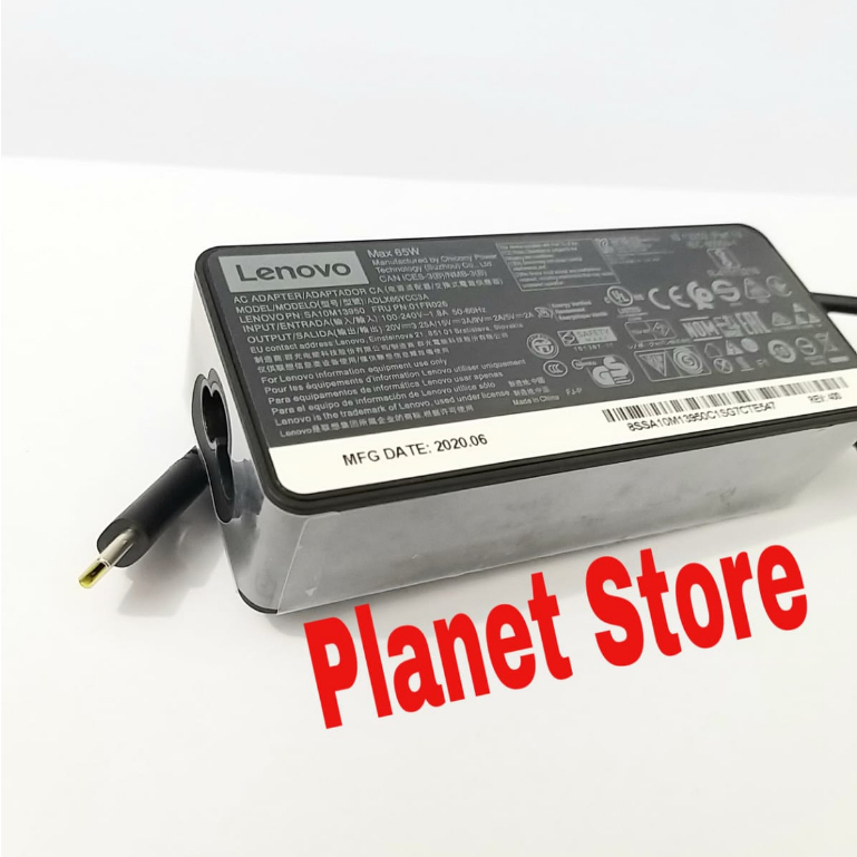 Adaptor Charger Lenovo Yoga X280 X380 L380 L480 L580 E480 E580 T480 20V 3.25A USB-C Original