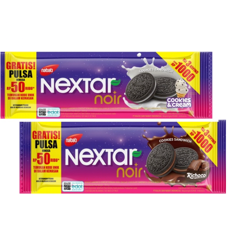 

[GROSIR!!] Nabati Nextar NOIR 1 DUS isi 120pcs - grosir biskuit termur