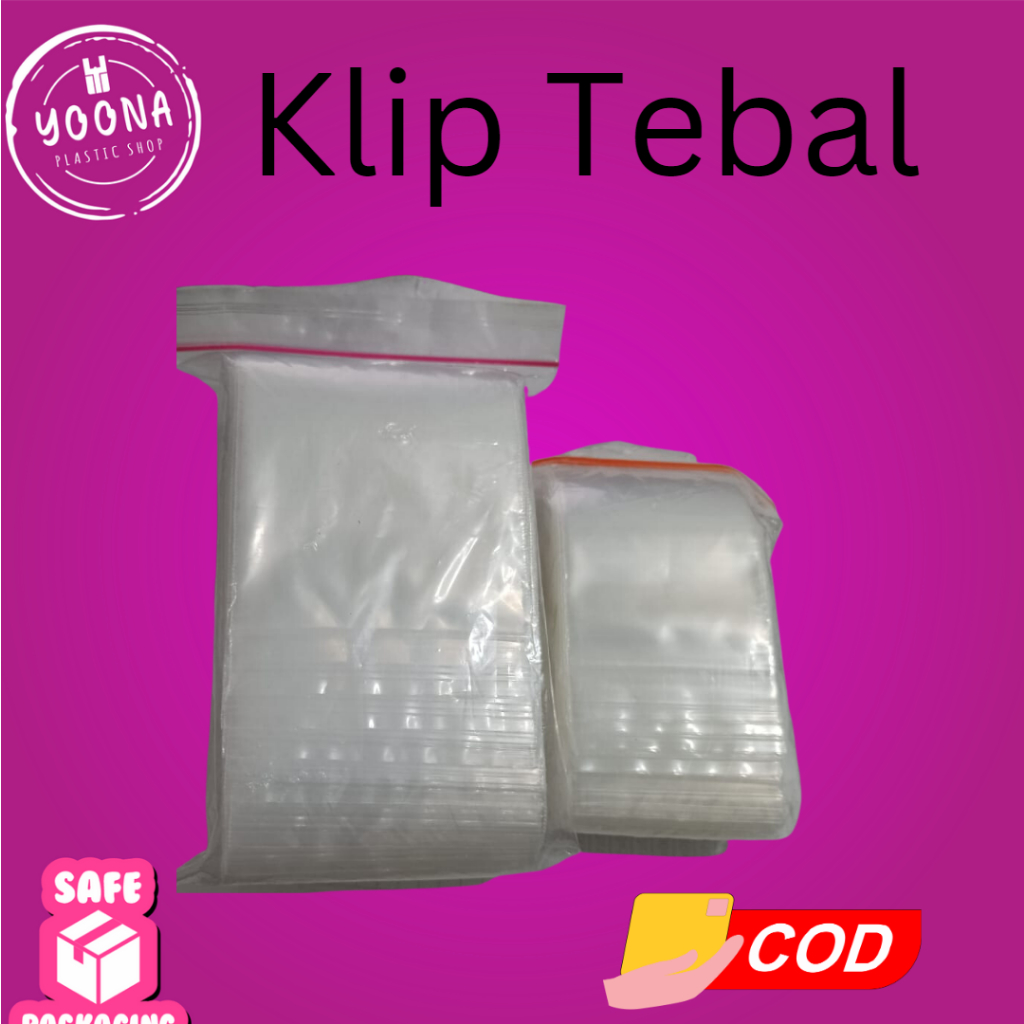 

PLASTIK KLIP BENING 5 X 8 CM | PLASTIK KLIP BENING 7 X 10 CM | Tebal 60 Micron